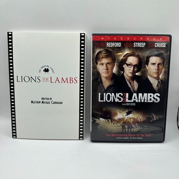 Lions For Lambs Widescreen DVD Robert Redford Meryl Streep Tom Cruise R Drama - Picture 4 of 6